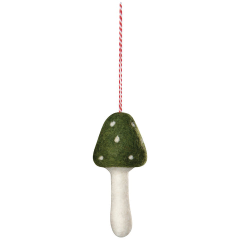 Danica Jubilee Toadstool Felt Christmas Tree Ornaments - 4 Assorted Styles