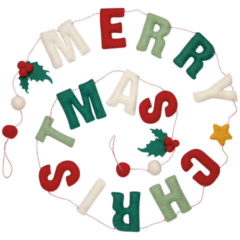 Danica Jubilee Merry Christmas Felt Garland