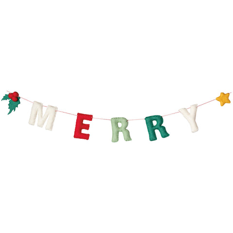 Danica Jubilee Merry Christmas Felt Garland