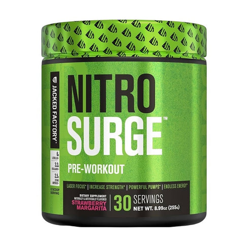 Jacked Factory Nitro Surge Pre Workout Supplement 30 Servings (Various Flavours) - YesWellness.com