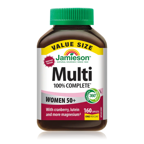Expires March 2026 Clearance Jamieson Multi Vitamin 100% Complete Women 50+ 160 Caplets