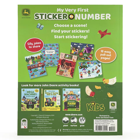 John Deere Kids Farm & Friends My Very First Sticker by Number