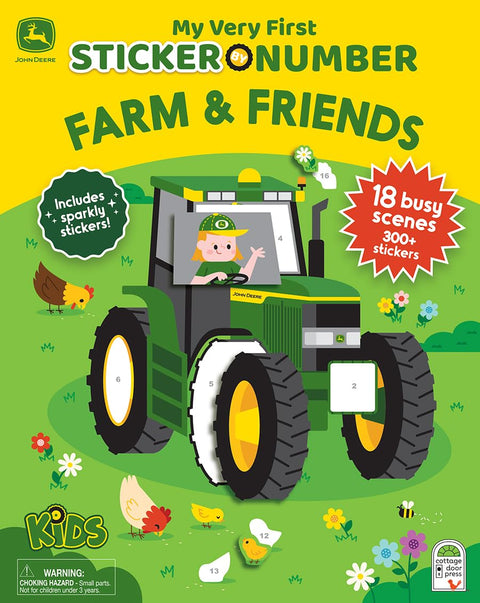 John Deere Kids Farm & Friends My Very First Sticker by Number