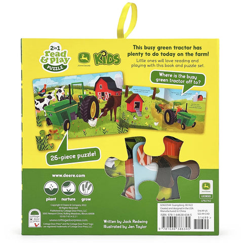 John Deere Kids Busy Green Tractor back cover