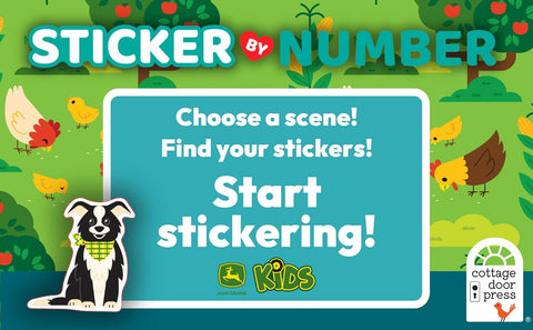 John Deere Kids Farm & Friends My Very First Sticker by Number