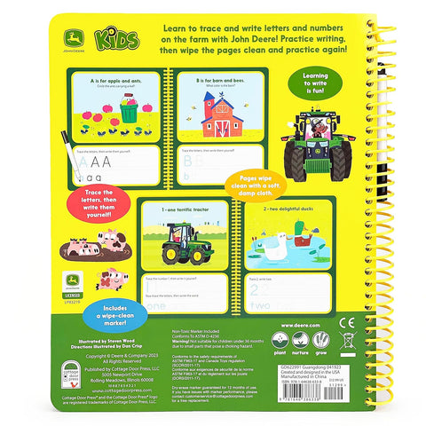 John Deere Kids Write & Erase Writing & Tracing Skills for Kids