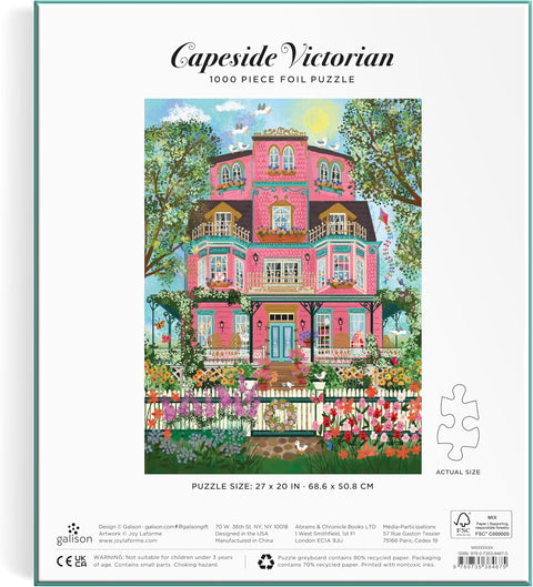 Joy Laforme Capeside Victorian 1000 Piece Foil Puzzle