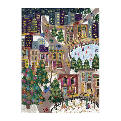 Joy Laforme Sparkling City 1000 Piece Foil Puzzle In a Square Box