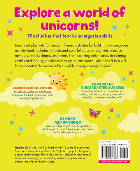 Kindergarten Activity Book Unicorns
