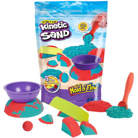 Kinetic Sand Mold N' Flow Playset 1000g