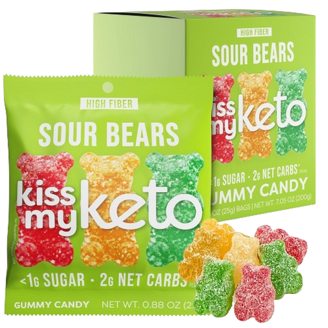 Expires December 2025 Clearance Kiss My Keto Gummies - Sour Bears 8 x 25g