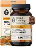 Living Alchemy TURMERIC ALIVE Inflammation Support 120 Capsules Bottle with Box