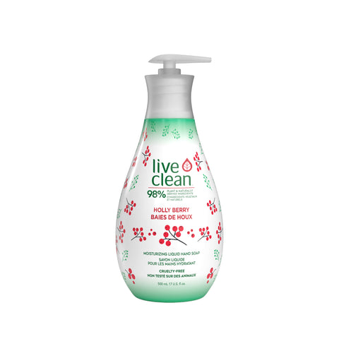 Live Clean Holly Berry Holiday Liquid Hand Soap