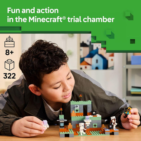 LEGO Minecraft Trail 21271  Chamber  Building Toys 322pcs