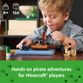 LEGO Minecraft Pirate Ship Toy Building Playset 166pcs