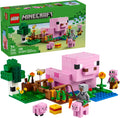LEGO Minecraft The Baby Pig House Toy Figures and Playset - Building Minecraft Toy for Kids