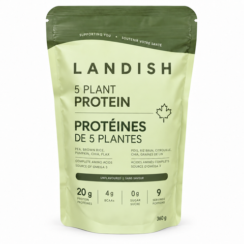 Landish Five Plant Protein Powder 360g - Yeswellness.com