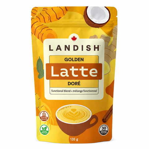 Landish Turmeric Ginger Golden Latte Mix 135 g - Yeswellness.com