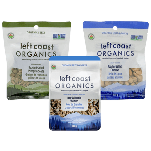 Left Coast Organics Mixed Nuts Snacks Bundle