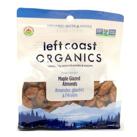 Left Coast Organics Almond Mix Snacks Bundle maple glaze