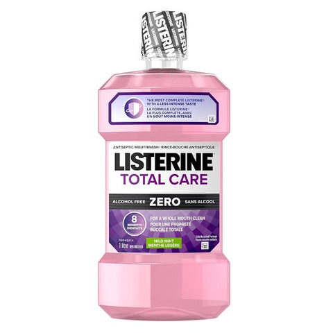 Expires April 2026 Clearance Listerine Total Care Zero Mild Mint Mouthwash 1L