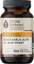 Living Alchemy BLACK GARLIC ALIVE Heart & Cardiovascular Support 60 Capsules Box Front Label