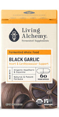 Living Alchemy BLACK GARLIC ALIVE Heart & Cardiovascular Support 60 Capsules Box Front Label