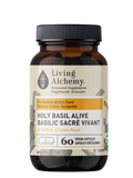 Living Alchemy HOLY BASIL ALIVE Brightens & Calms Mood 60 Capsules Bottle Front Label