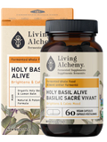 Living Alchemy HOLY BASIL ALIVE Brightens & Calms Mood 60 Capsules Bottle with Box