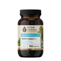 Living Alchemy MEN’S DAILY+ Energy, Immune & Ageing Support 60 Capsules Bottle Front Label