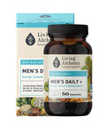 Living Alchemy MEN’S DAILY+ Energy, Immune & Ageing Support 60 Capsules Bottle With Box