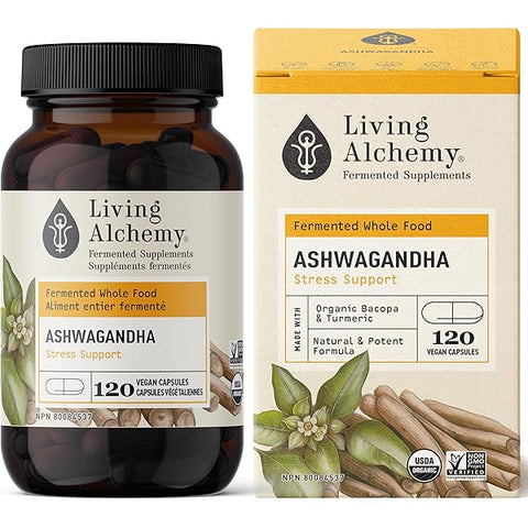 Living Alchemy ASHWAGANDHA ALIVE Stress Support Capsules