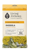 Living Alchemy RHODIOLA ALIVE Energy & Stamina 60 Capsules Box Front Label