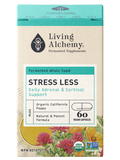 Living Alchemy STRESS LESS Daily Adrenal & Cortisol Support 60 Capsules Box Front Label