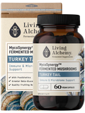 Living Alchemy TURKEY TAIL: Immune & Microbiome Support 60 Capsules Bottle with Box