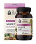 Living Alchemy WOMEN’S DAILY+ Energy, Immune & Ageing Support 60 Capsules Bottle with Box