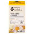 Living Alchemy Your Flora® Probiotic COMFORT Gas & Bloating 120 Capsules Box Front Label