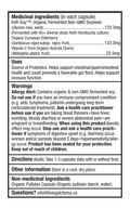 Living AlchemyYour Flora® Probiotic IMMUNE Digestive & Immune Support Product Facts