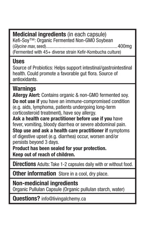 Living Alchemy Your Flora® Probiotic PROFESSIONAL IBD Relief™ Product Facts