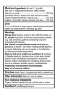 Living Alchemy Your Flora® Probiotic SENSITIVE Digestive Irritation Product Facts