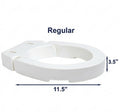 MOBB 3.5" Hinged Raised Toilet Seat Regular