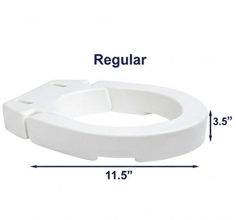 MOBB 3.5" Hinged Raised Toilet Seat Regular