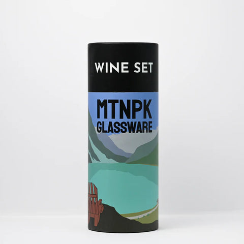 MTNPK Glassware Lake Louise & Three Sisters Wine Set