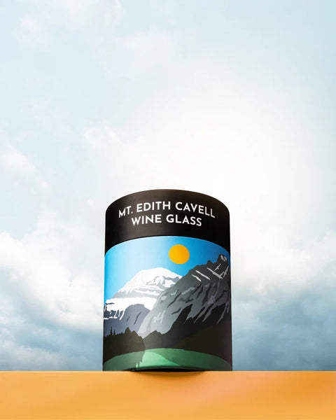 MTNPK Glassware Wine Glass - Mt. Edith Cavell