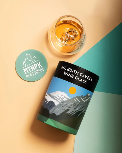 MTNPK Glassware Wine Glass - Mt. Edith Cavell