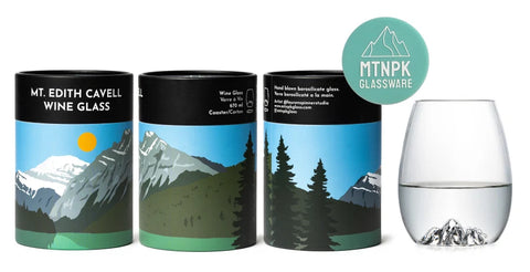 MTNPK Glassware Wine Glass - Mt. Edith Cavell