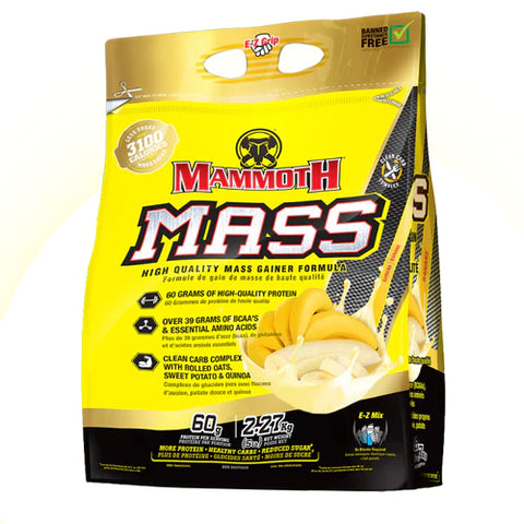 Expires July 2024 Clearance Mammoth Mass Protein 5 lb Banana - YesWellness.com