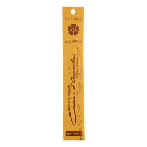 Maroma Sandalwood Premium Incense Sticks - 10 Sticks