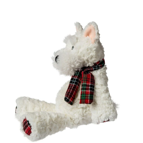 Mary Meyer Marshmallow Zoo Tartan Terrier Scottie Dog with Scarf