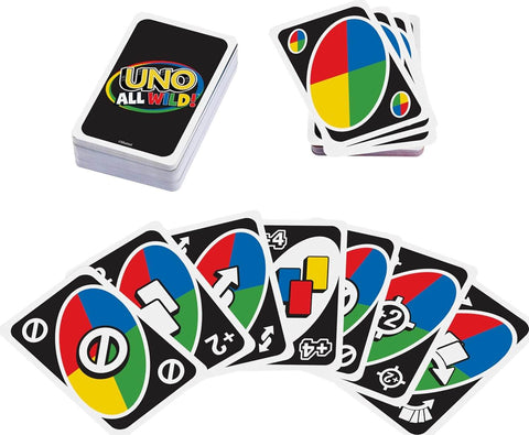 Mattel All Wild Uno Card Game With 112 Cards